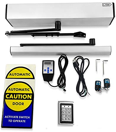 Olideauto Electric Door Opener,Exterior Door Operator Automatic with Access Keypad Metal Waterproof Material for Max Heavy Duty Door Weight 264lbs Door Width 48