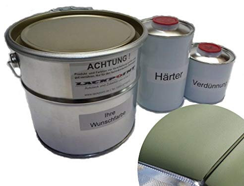5 Liter Set 2K Autolack RAL 6003 Olive Grün Matt kein Klarlack NVA DDR Lack
