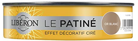 Libéron Peinture décorative, Le patiné, Or blanc, 150 ML