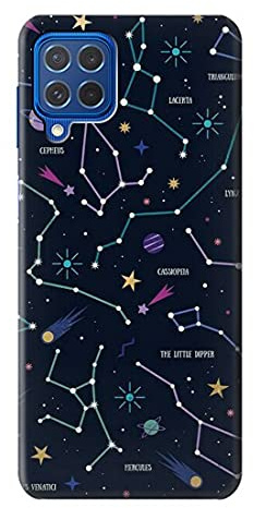 Star Map Zodiac Constellations Case Cover For Samsung Galaxy M62