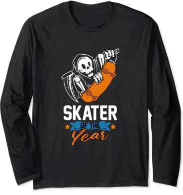 Skater of the Year Skateboard Waveboard Longboard Skater Langarmshirt