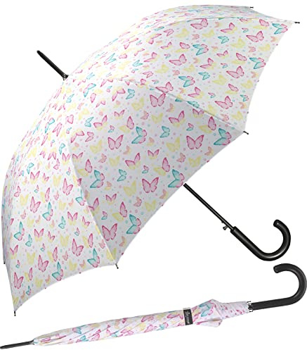 happy rain Damen Stockschirm mit Automatik Watercolors