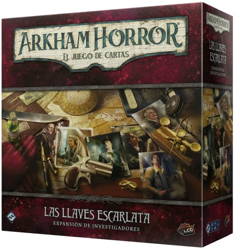 Fantasy Flight Games AHC69ES Arkham Horror LCG – Die Schlüssel Scharlachrot, Forscher – Kartenspiel auf Spanisch
