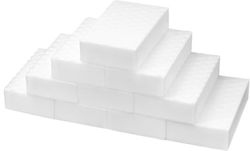 Carehabi Spugna magica da 10 pezzi, spugne lavabili riutilizzabili per cancellare lo sporco, per cucina, soggiorno, mobili, ecc., Rimuove facilmente tutti i tipi di sporco