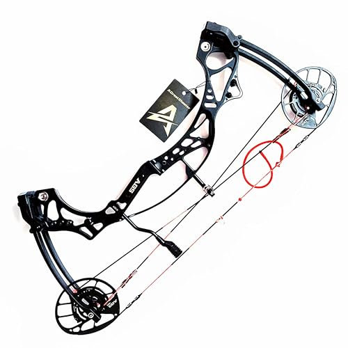 wolfman Bogenschießen Compoundbogen Set Erwachsene 35-70 lbs Einstellbar 350 FPS Hochgeschwindigkeits Jagdbogen Bogenfischen Compound Bogen und Pfeil Set mit Zubehör Rechtshänder (Nur Compoundbogen)