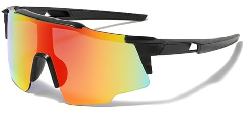 LOJUDI Sports Kids Sunglasses Boys Girls - Cycling Childrens Sunglasses for UV400 Protection