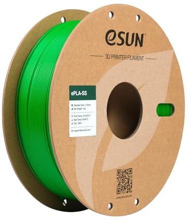 eSUN PLA Filament 1.75mm, PLA Basic 3D Drucker Filament Maßgenauigkeit +/- 0.03mm, 1KG Spule (2.2 LBS) Super Speedy PLA Filament für 3D Drucker,Grün
