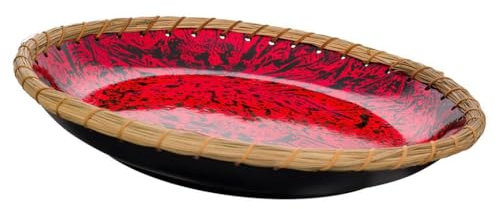 WANDERLUST DECO Bowl de cerámica Rojo 32x32x6