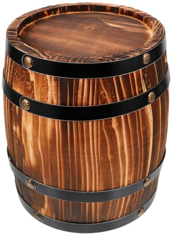 PRETYZOOM Decorazione del barilotto di vino rosso Barile di legno Barile di legno Pavimento Barile di vino Decorazione Barile di vino Decorazione Barile di vino Barile di vino Artigianato artistico