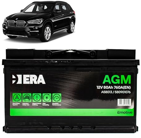 Batteria 80Ah A.G.M. per BMW X1 F48 16d 18d 20d 25d gasolio 2014+