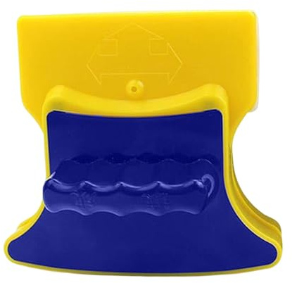 Jvjggag Limpiador de vidrio de doble cara, limpiador de vidrio de doble cara, limpiador de ventanas exterior, limpiador magnético de ventanas con cuerda de 1,5 m para limpieza de ventanas, grosor de 3