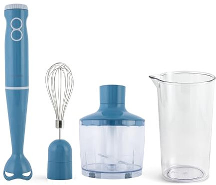 Tognana Iridea, Frullatore a Immersione 3in1, plastica-acciaio inox,Carta da Zucchero