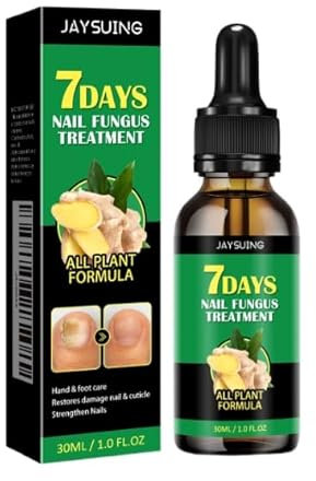 Fungal Nail Treatment, Ginger Nail Fungal Treatment For Finger & Toenail Anti Fungus Toe Nails Treatments Toe Nail Fungal Treatment Nail Solution for Discolored Damaged Nails and Thick Toenails 30ml