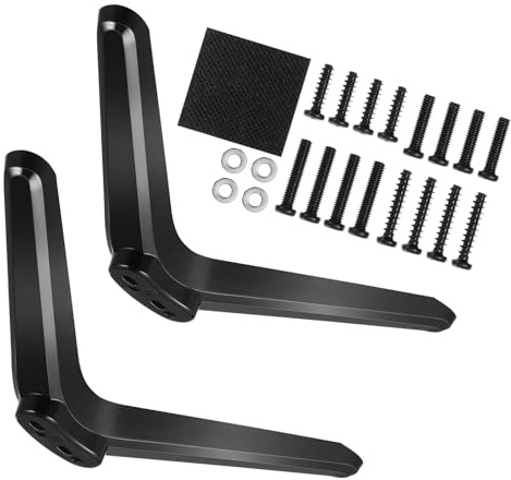 TIDTALEO 2pezzi Supporto Tv Da Tavolo Base Stabile e Viti Per Tv Da Realizzato in Materiale Plastico Resistente Adatto Per Uso Interno