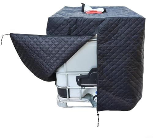 Sileduove Copertura per serbatoio impermeabile, copertura protettiva per serbatoio dell'acqua Oxford 210D per secchi IBC da 1000 litri per tenere lontane neve, pioggia e polvere in inverno