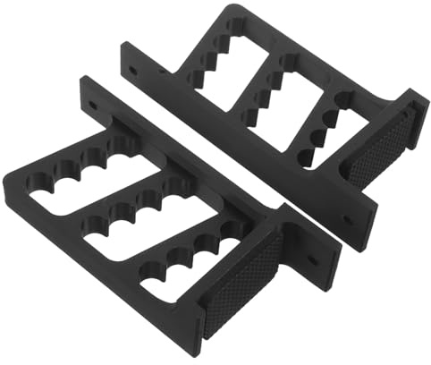 DECOMELODY Set 2 Pezzi Porta-Frecce da Parete Nero Supporto Leggero Salvaspazio con Fessure Ergonomiche per Tiro con L’Arco Organizer Contenitore di Stoccaggio Sicuro per Appassionati e