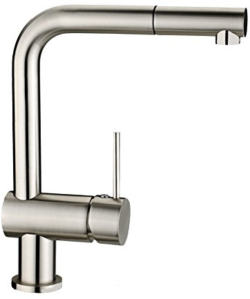 Küche Armatur herausziehbar Geschirrbrause Küchenarmatur Einhebelmischer Wasserhahn mit Brause Handbrause küchenarmaturen armaturen Edelstahl Optik matt