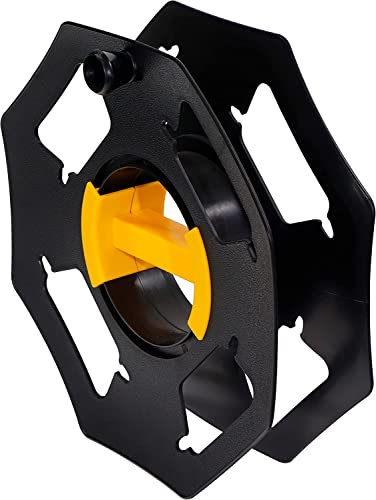 Netagon Cable Tidy Reel for 25m Mains Hook Up Lead - Black & Yellow
