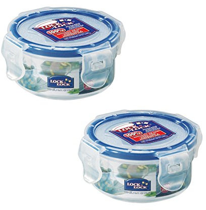 Lock and Lock 100ml Extra Small Round Storage Containers Set of 2