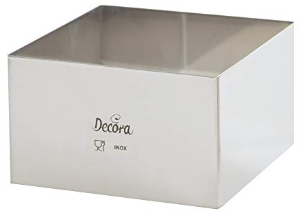 Decora 0063789 Cadre Carré Acier Inoxydable 24 x 24 x 6 cm