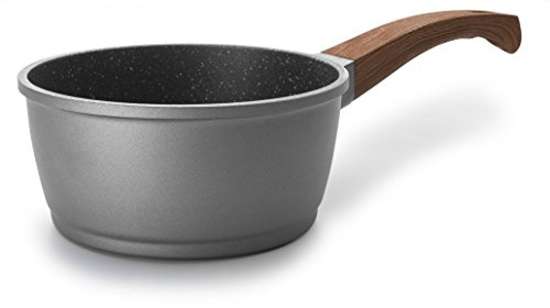 LACOR 27416 - Cazo Recto Aluminio Fundido Stilo 16cm - Gris - Profesional | En aluminio ligero, para salsas, leche y raciones pequeñas; ideal para cocina profesional y uso diario en casa