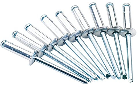 Draper Tools 1587244 Rivetti, Alluminio, 4.8mm x 16mm, Confezioni da 50