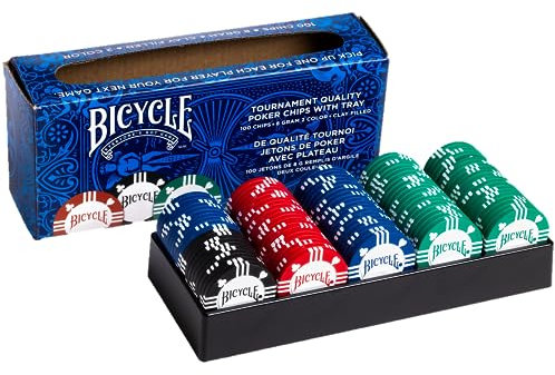Bicycle Poker Chips 8 grs Pack 100