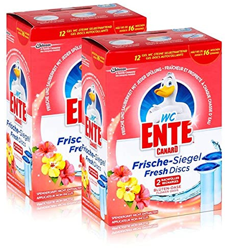 2x WC Ente Frische Siegel Nachfüller Blüten Oase