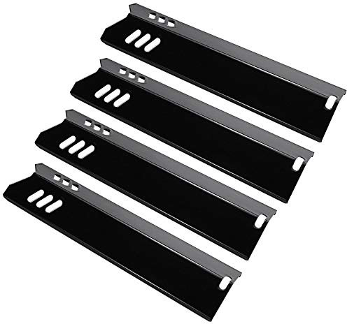 GFTIME 38cm Placa de Calor Barbacoa de Gas Piezas de Repuesto para Dyna-Glo DGF510SSP, DGF510SSP-D, Backyard BY12-084-029-98, Uniflame GBC1059WB, y otra Parrilla Barbacoa Acero de Porcelana Reemplazo