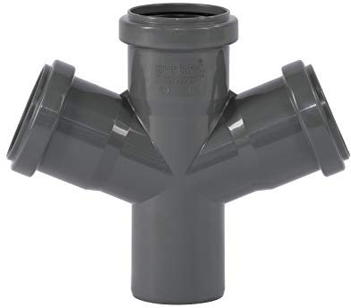 Ostendorf HTsafe Doppelabzweig DN 50/50/50 mm 67 Grad HT-Rohr