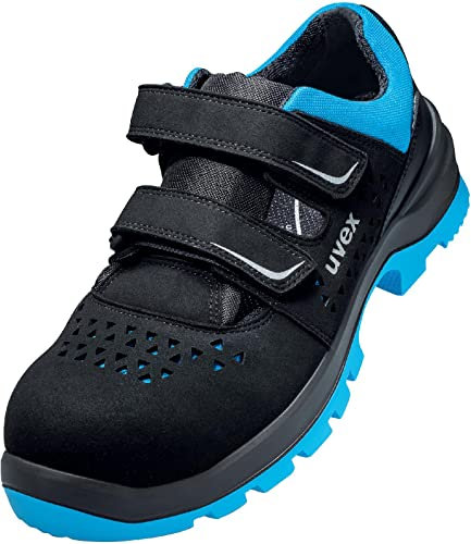 Uvex 2 Xenova Arbeitssandalen - Sicherheitssandalen S1P SRC ESD - Blau-Schwarz, Größe:41