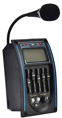 Gitarren Tonabnehmer Equalizer 5-Band Akustikgitarren Vorverstärker Equalizer Piezo Pickup LCD Tuner