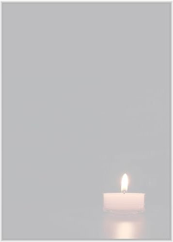 Briefpapier Trauer DIN A4 - Trauerbrief und Kondolenz-Papier 20 Blatt - Motiv Nr. 056 | 80g/m²