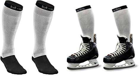 bataidis Cut Resistant Hockey Socks,Performance Knee High Cut Resistant socks,Level 3 Protection(with Dyneema yarns) (US, Alpha, Large, Regular, Regular, 1, Black)