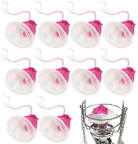 BESPORTBLE Lot de 10 ampoules à gaz pour lanterne à gaz - Manteaux en maille - Pour lampe à pétrole - Mèche de rechange - Pour extérieur, tente, camping, randonnée - Sac à dos