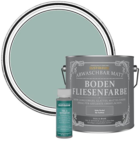 Rust-Oleum Blue Washable Matt Floor Tile Paint - Coastal Blue 2.5L