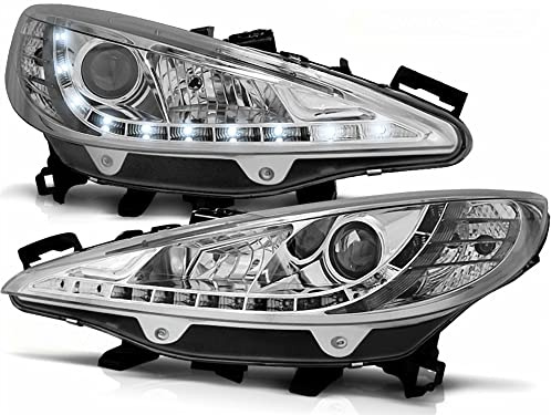 Tuning-Tec Led Scheinwerfer chrom für Peugeot 207 05.2006-06.2012