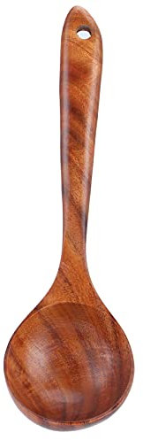 MUNEFE Kochlöffel aus Holz, Schöpfkellen Zum Kochen, Suppenkelle Für Suppe, Mischen, Probieren, Wenden Und Servieren von Speisen