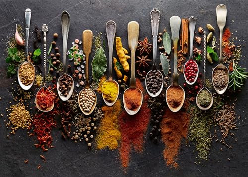 Ravensburger - Puzzle 1000 Pezzi Spezie sui cucchiai | Puzzle Adulti E Famiglie | Dimensione Di 70x50 cm | Regalo Adulti | Regali Natale