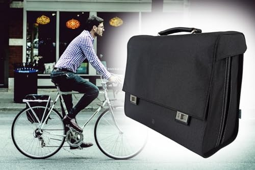 BISOMO Business Fahrradtasche Single Bag 22L, Laptoptasche bis 16 Zoll, 38 x18 x 32cm, Seitentasche Fahrrad Befestigung am Gepäckträger