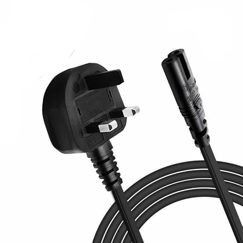 iTechCover 3 Pin UK Mains Adapter/Power AC Cable Lead Compatible with JVC BOOMBOX (RD-228H) / (1m / 3.3ft)