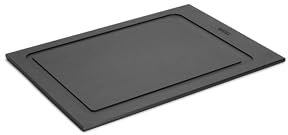 Woll Cut & Serve Schneidebrett, 35 x 25 cm, 7 mm hoch, aus FSC-zertifiziertem Papierverbundstoff, BPA- und VOC-frei, Hitzebeständig bis 175°C, spülmaschinenfest, mattschwarz
