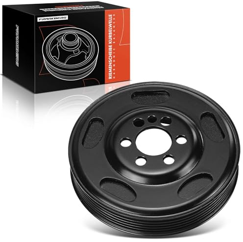Frankberg Riemenscheibe Kurbelwelle 06F105243J | Kompatibel mit A4 8EC, Polo 6C1 6R1, Exeo 3R2, A3 8P1, P.a.s.s.a.t 3C2, O.c.t.a.v.i.a II 1Z3, TT 8J3, Golf VI 5K1