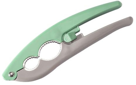 Cascanueces, Herramienta de Abridor de Nueces con Clip de Mano de Acero Inoxidable para Nueces, Nueces, Macadamias y Avellanas