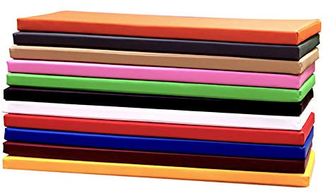 Gartenbankkissen für 2- und 4-Sitzer, Holzbank, rutschfest, warm, abnehmbar, Grün, 110 x 30 x 5 cm