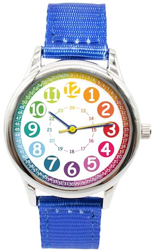 K&L Wall Art Kinderuhr Analog Lernuhr Kinderarmbanduhren für Jungen Mädchen Kinder Armbanduhr