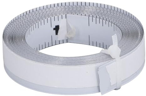 12.5mm Self Adhesive Measuring Tape, Cuttable Carbon Steel Workbench Ruler for Handicrafts, Furniture Processing, Woodworking with & Effect, Easy Measurement