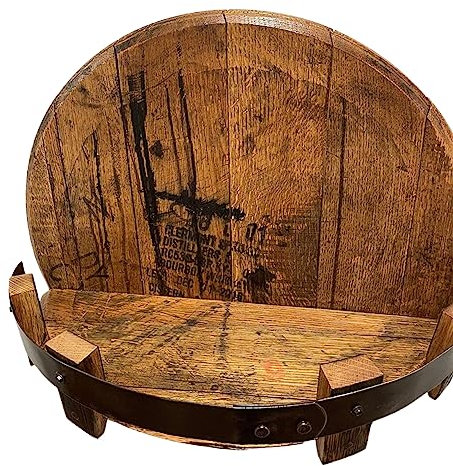 SLXLYH Handgefertigtes An Der Wand Montiertes Weinregal Arbeitsplatte Küche Regale Dekorationen Vintage Schnapsflaschen Präsentationsregal Vintage Whisky Fässer