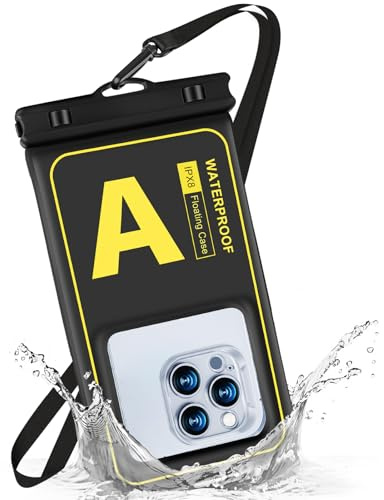 Schwebend wasserdichte Handyhülle IPX8 Wasserdicht Handytasche Hülle,Wasserfeste Hülle für Schwimmen Waterproof Phone Case für iPhone 16 15 14 13 12 Pro Max Samsung bis zu 7.0
