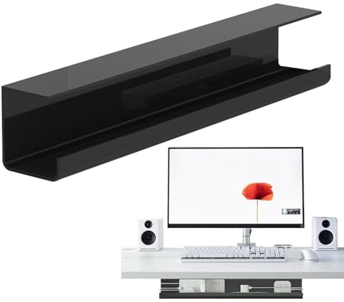 Organizer-Tablett – Flammhemmend unter der Schreibtischverwaltung, verbreitert ohne Bohrständer | doppelseitiger selbstklebender Draht-Organizer, Gitter